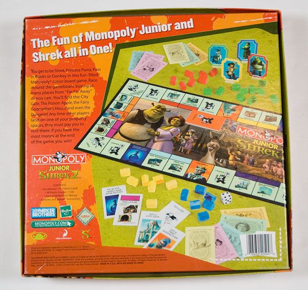 SHREK 2 LTD EDITION MONOPOLY JUNIOR COMPLETE PARKER BROTHERS