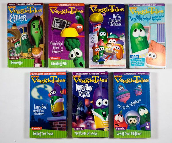 VEGGIE TALES VHS LOT OF 7 ESTHER CHRISTMAS SILLY SONGS | eBay