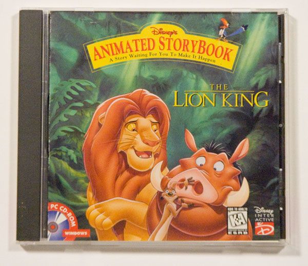 DISNEY THE LION KING ANIMATED STORYBOOK & BUGS LIFE ACTIVE PLAY CD ROM ...