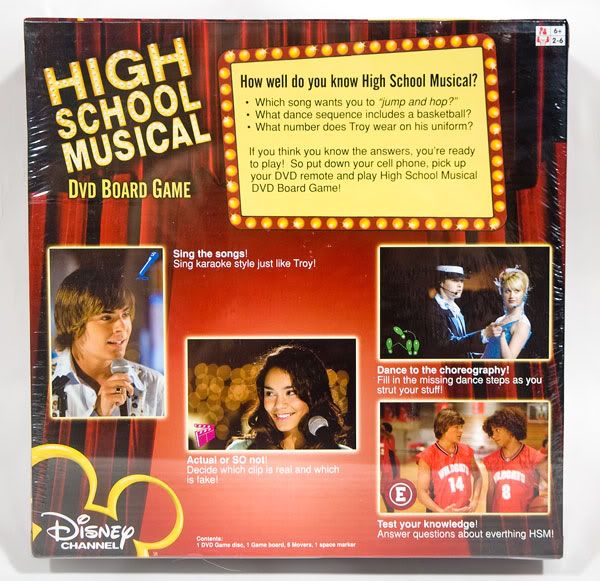 HIGH SCHOOL MUSICAL DVD BOARD GAME DISNEY HSM BRAND NEW SEALED BOX | eBay