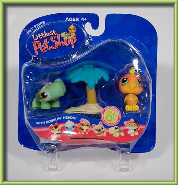 LITTLEST PET SHOP TURTLE & TOUCAN PALM TREE 119 120 LPS  