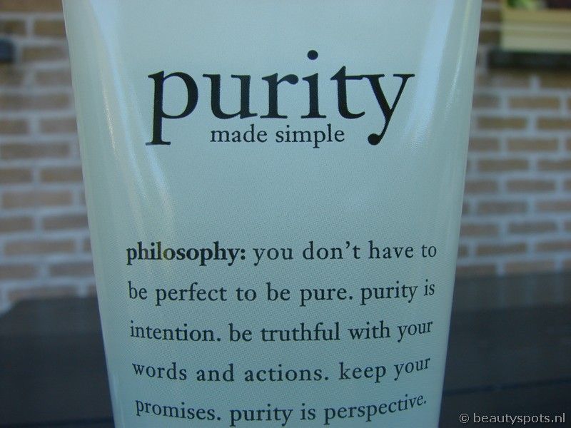Philosophy Purity made simple