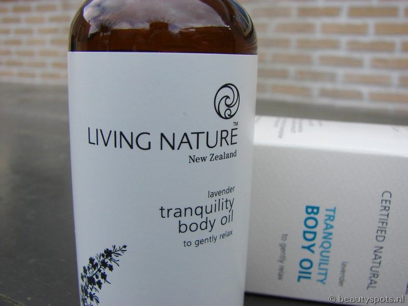 Living nature tranquility body oil