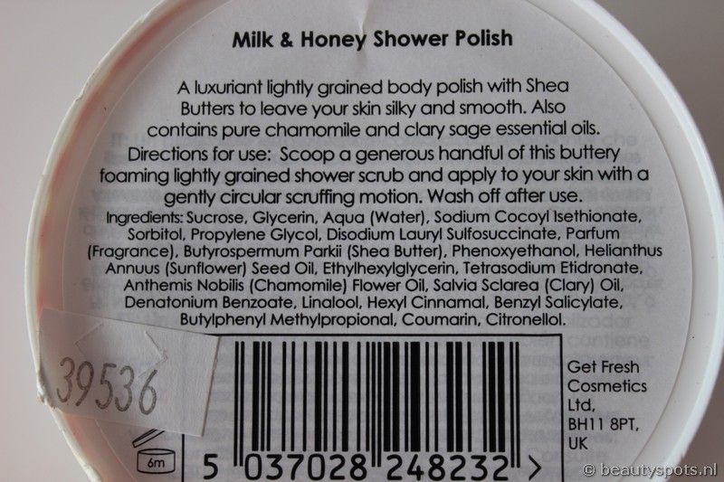 Bomb Cosmetics Milk and Honey Body Polish