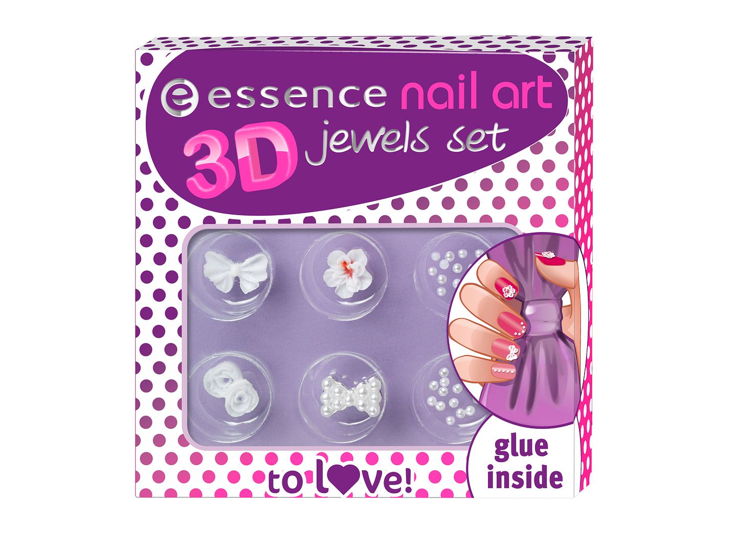 essence nail art 3d jewels set