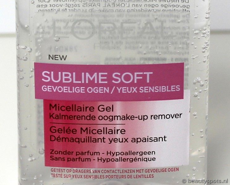 l'Oréal Sublime Soft Micellaire Gel