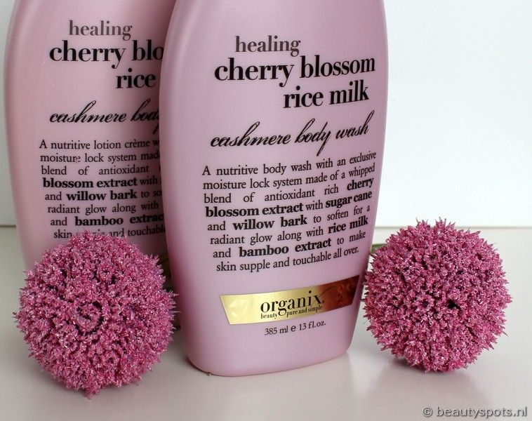 Organix healing Cherry Blossom Rice Milk cashmere body wash