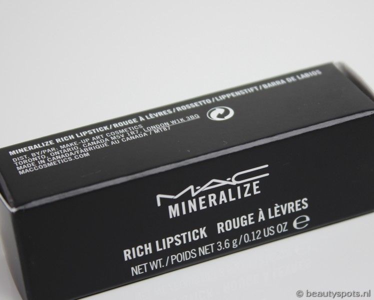 MAC Mineralize Rich Lipstick Good Taste