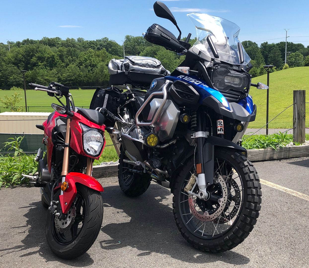 riding a grom