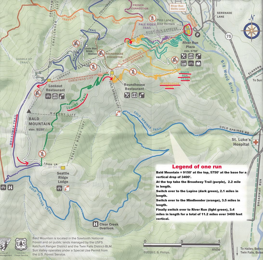 quattroworld.com Forums: Follow up post on Sun Valley... Mountain map ...