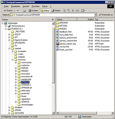Windows Explorer: File System Hierarchy