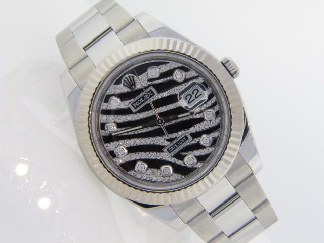 ROLEX DATEJUST II (2) S/STEEL ZEBRA DIAMOND DIAL  