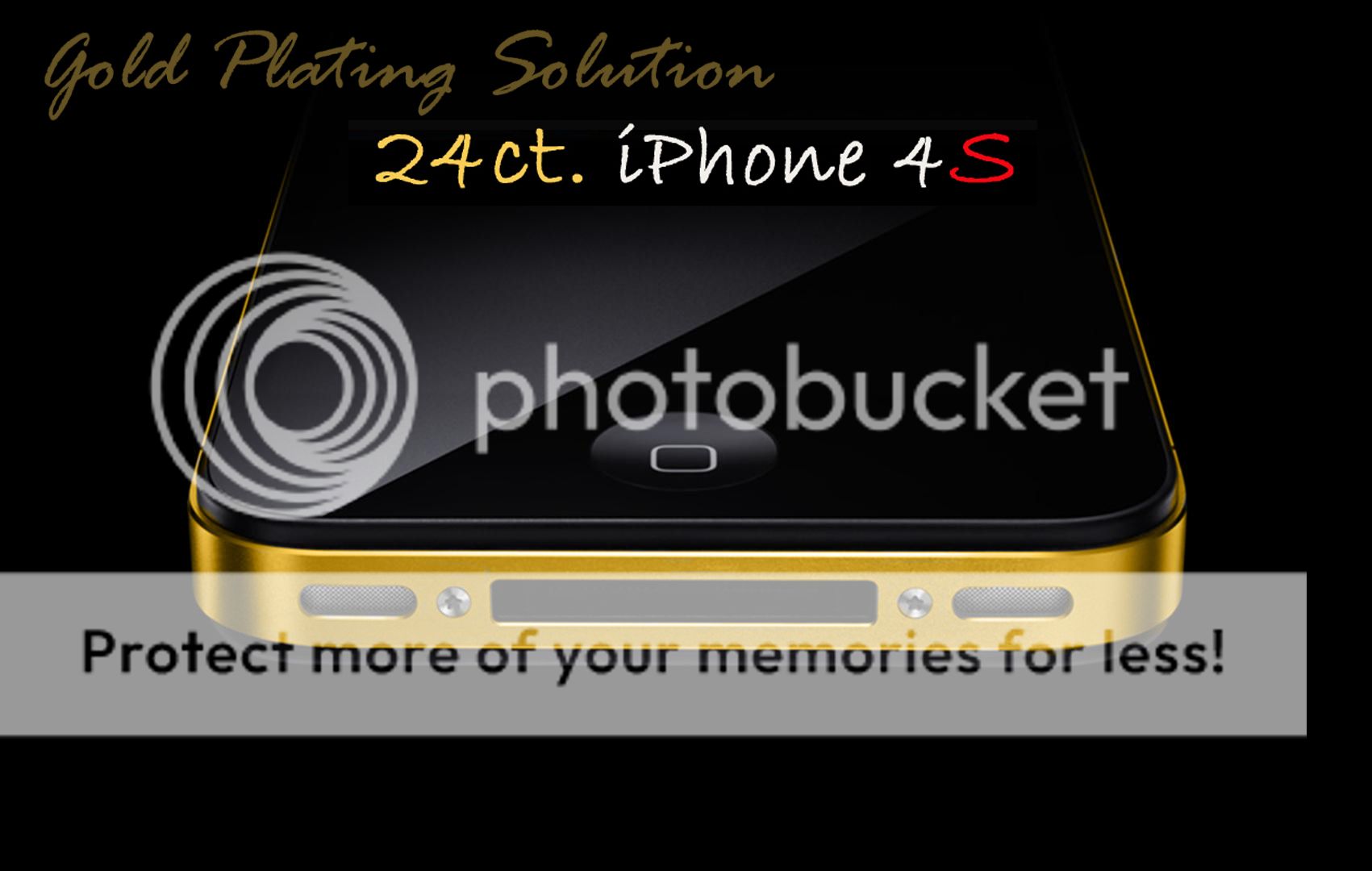 iPhone 4S 16gb/32gb/64gb 24ct  GOLD PLATING SERVICE 24k  Not iPhone 