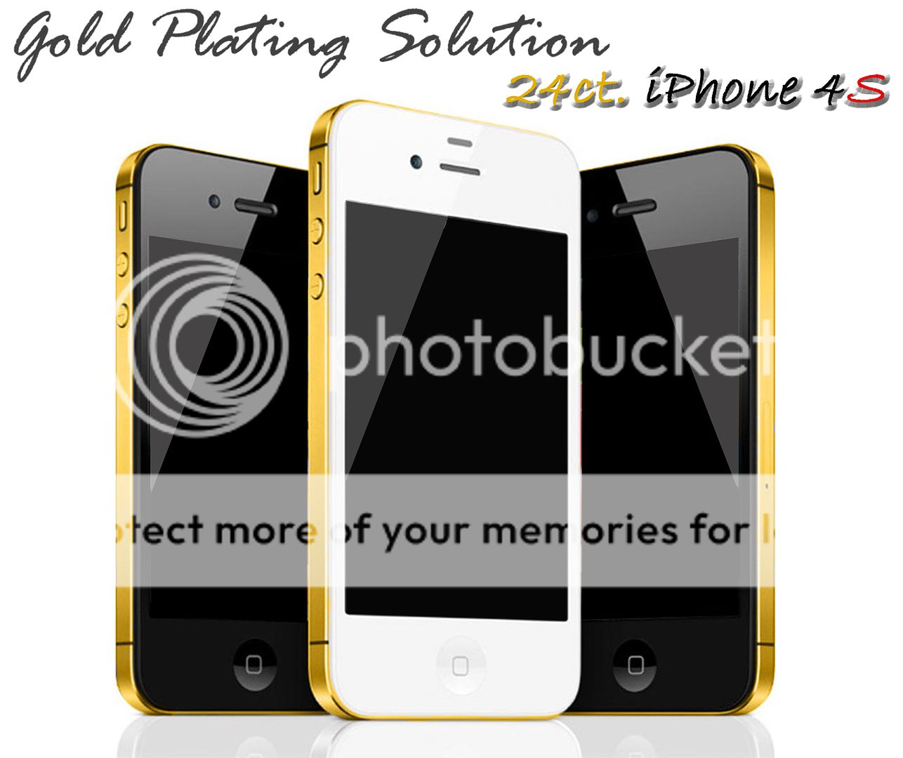 iPhone 4S 16gb/32gb/64gb 24ct  GOLD PLATING SERVICE 24k  Not iPhone 