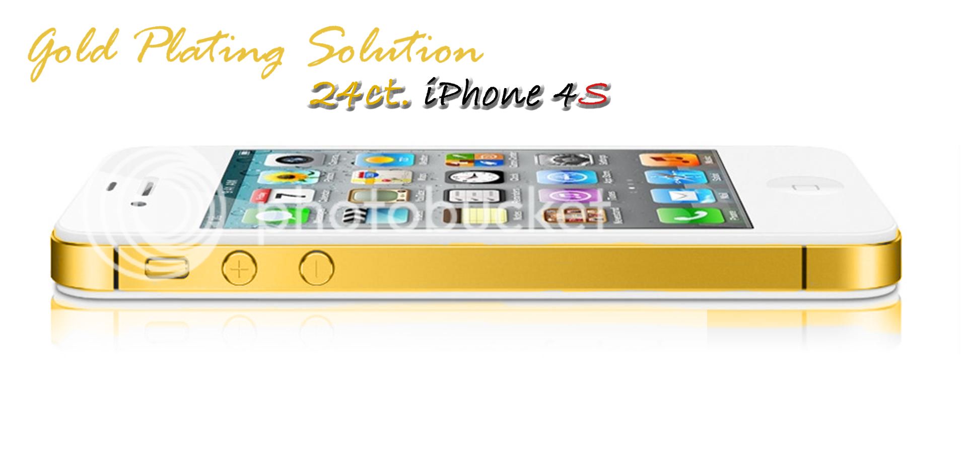 iPhone 4S 16gb/32gb/64gb 24ct  GOLD PLATING SERVICE 24k  Not iPhone 