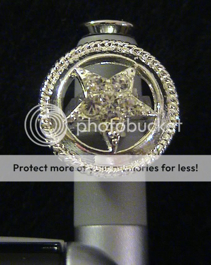 Cell Phone & PDA Charm Clear Round Cowboys Star Shield  